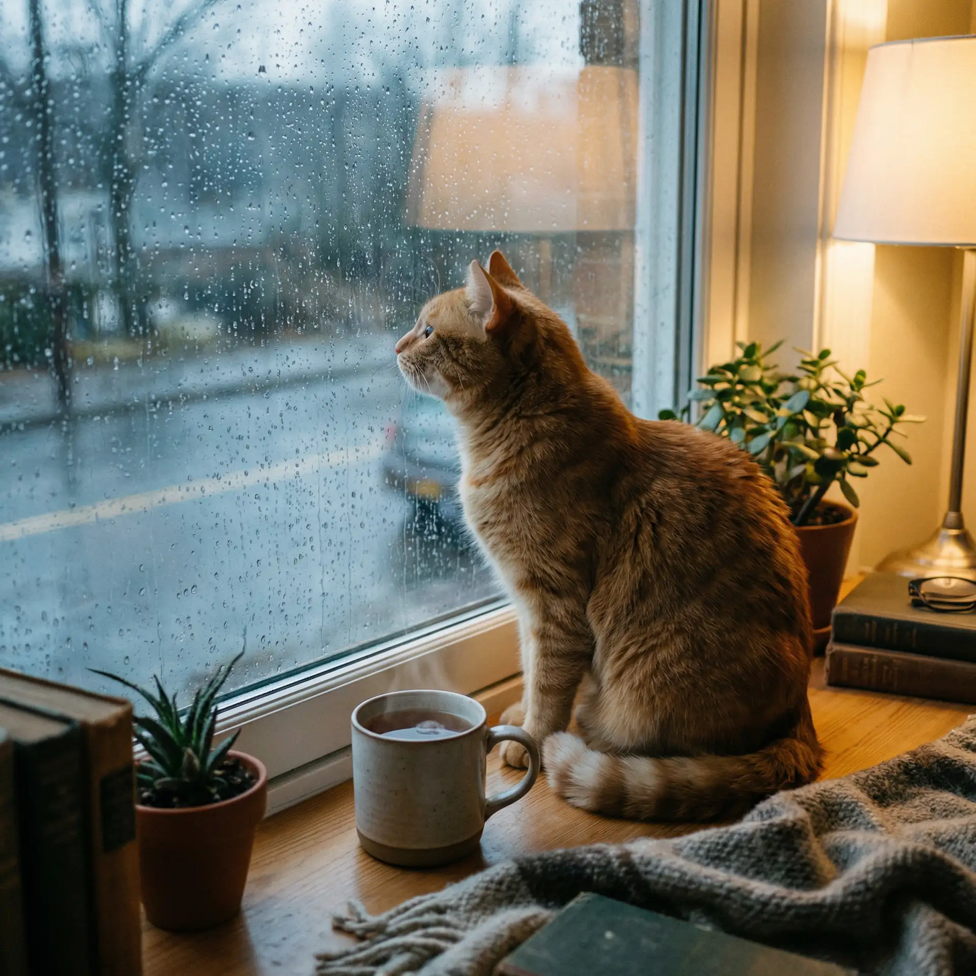 猫咪望着窗外的雨 - 芭乐视频app在线无限看